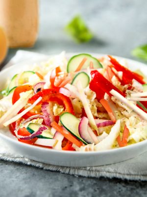 Asian Pear-Cucumber Slaw